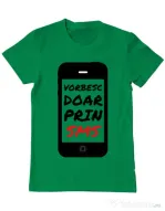 Tricou ADLER barbat Vorbesc doar prin sms Verde mediu