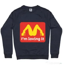 Bluza ADLER barbat I'm loving it Denim inchis