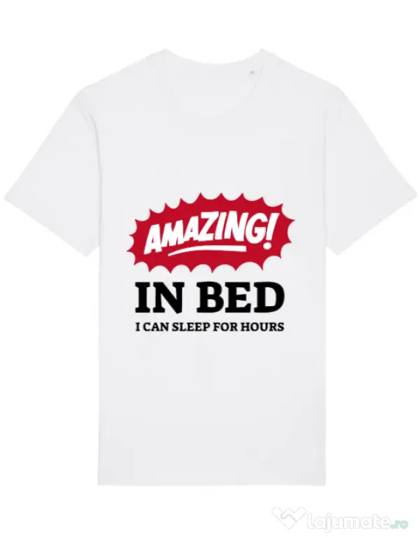 Tricou STANLEY STELLA barbat Amazing in bed Alb