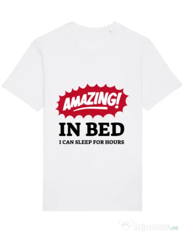 Tricou STANLEY STELLA barbat Amazing in bed Alb