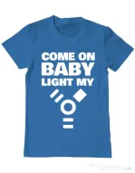 Tricou ADLER barbat Come on baby Albastru azuriu