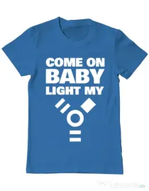 Tricou ADLER barbat Come on baby Albastru azuriu