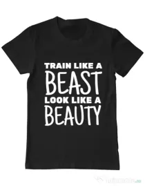 Tricou ADLER barbat Train like a beast Negru