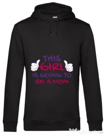 Hoodie barbat cu gluga Future Mom Negru