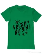 Tricou ADLER barbat Rich bitch Verde mediu
