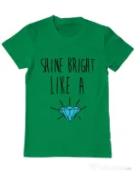 Tricou ADLER barbat Shine bright like a diamond Verde mediu