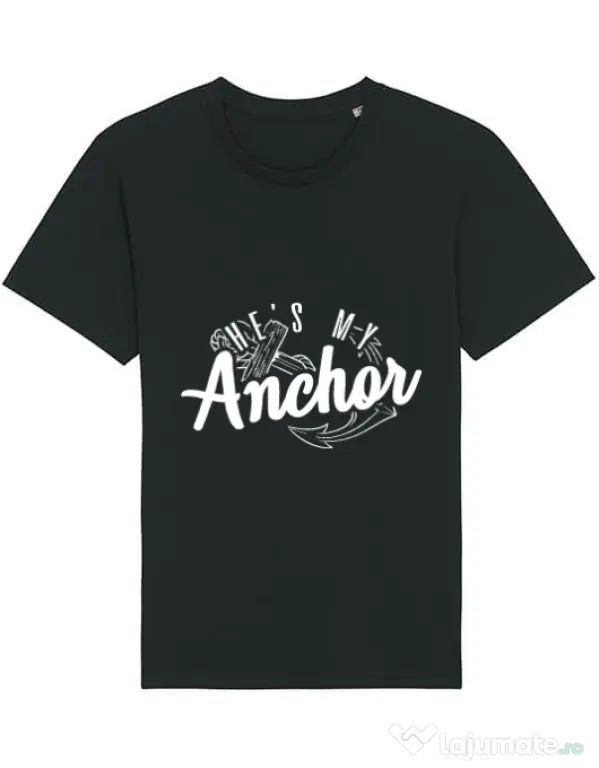 Tricou STANLEY STELLA barbat He s my anchor Negru
