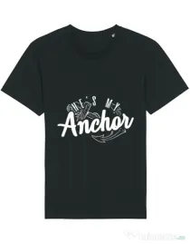 Tricou STANLEY STELLA barbat He s my anchor Negru