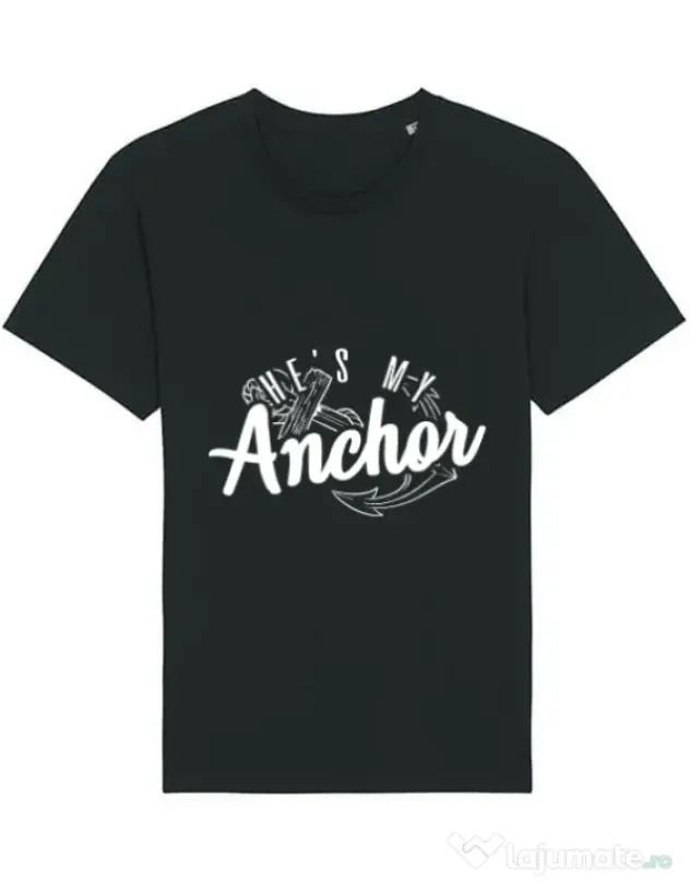 Tricou STANLEY STELLA barbat He s my anchor Negru