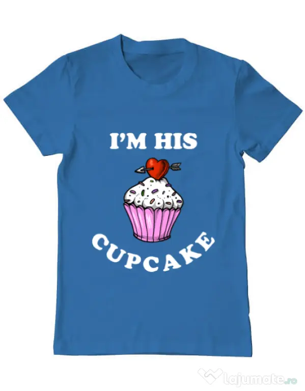 Tricou ADLER barbat His cupcake Albastru azuriu