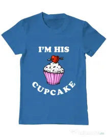 Tricou ADLER barbat His cupcake Albastru azuriu