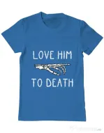 Tricou ADLER barbat Love him to death Albastru azuriu