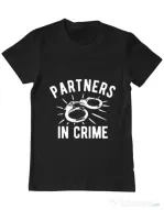 Tricou ADLER barbat Partners in crime 2 Negru