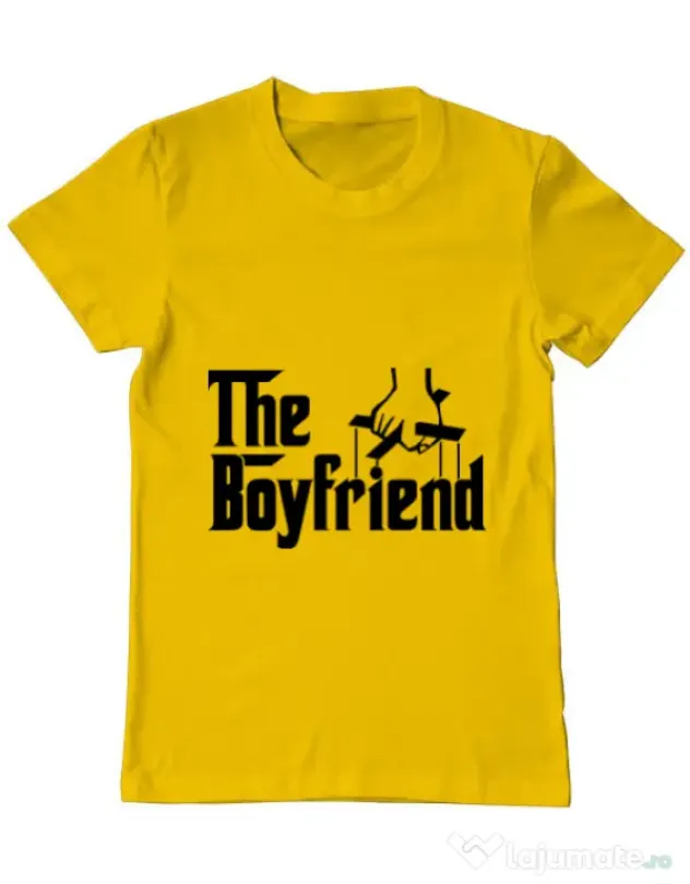 Tricou ADLER barbat The boyfriend Galben