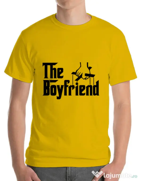 Tricou ADLER barbat The boyfriend Galben