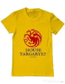 Tricou ADLER barbat House Targaryen Galben