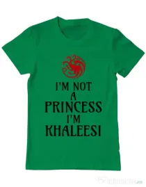 Tricou ADLER barbat I'm Khaleesi Verde mediu