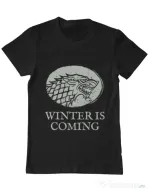 Tricou ADLER barbat Winter is coming Stark Negru