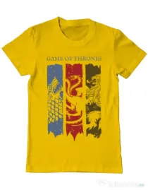 Tricou ADLER barbat Game of Thrones Galben