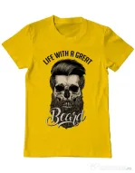 Tricou ADLER barbat Great beard Galben