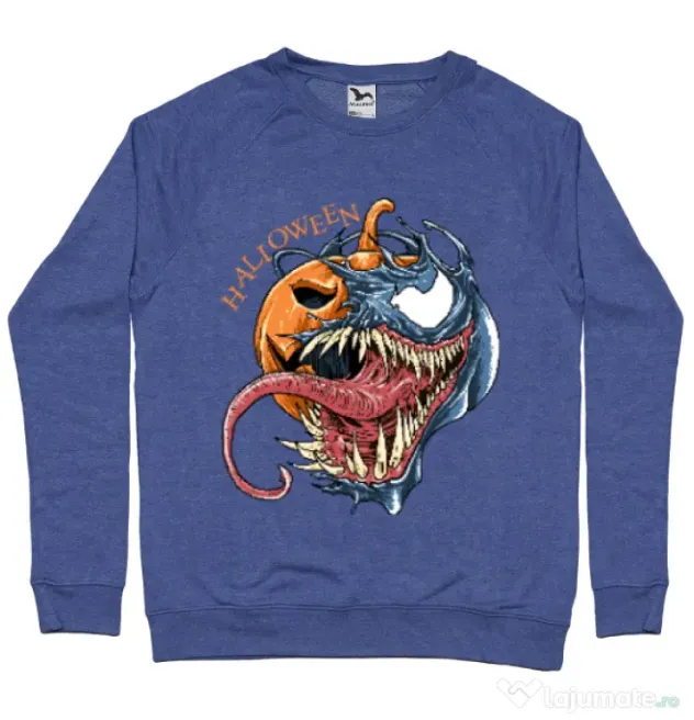 Bluza ADLER barbat Halloween Venom Albastru melanj