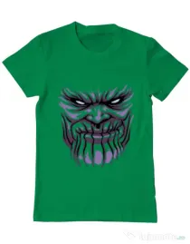Tricou ADLER barbat Thanos mask Verde mediu