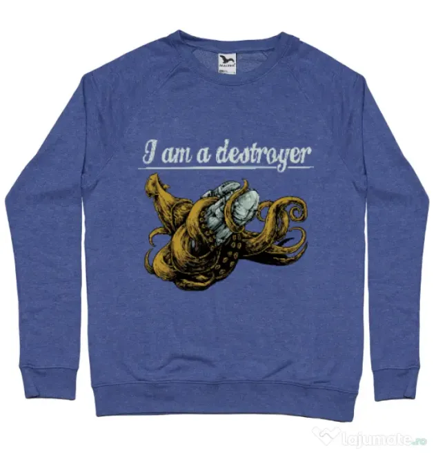 Bluza ADLER barbat Destroyer Albastru melanj