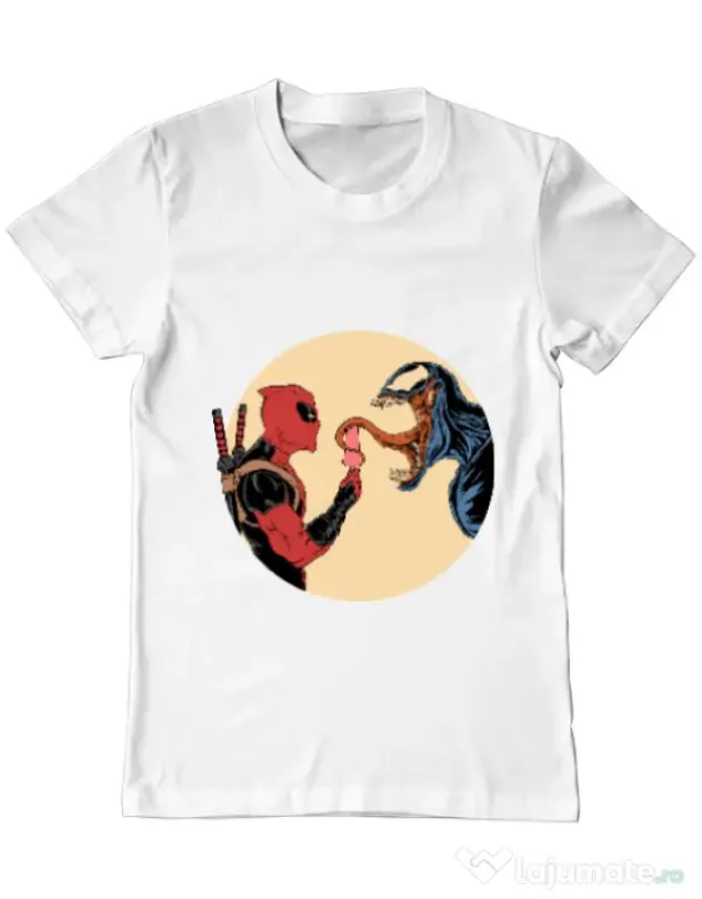 Tricou ADLER barbat Venom icecream Alb