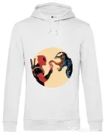 Hoodie barbat cu gluga Venom icecream Alb