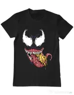 Tricou ADLER barbat Venom pizza Negru