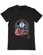 Tricou ADLER barbat Venom rise Negru