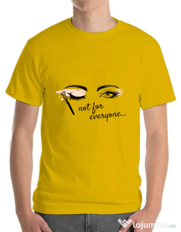 Tricou ADLER barbat Not for everyone Galben