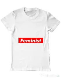 Tricou ADLER barbat Feminist Alb