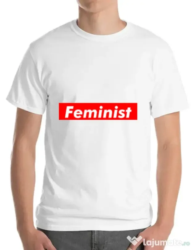 Tricou ADLER barbat Feminist Alb