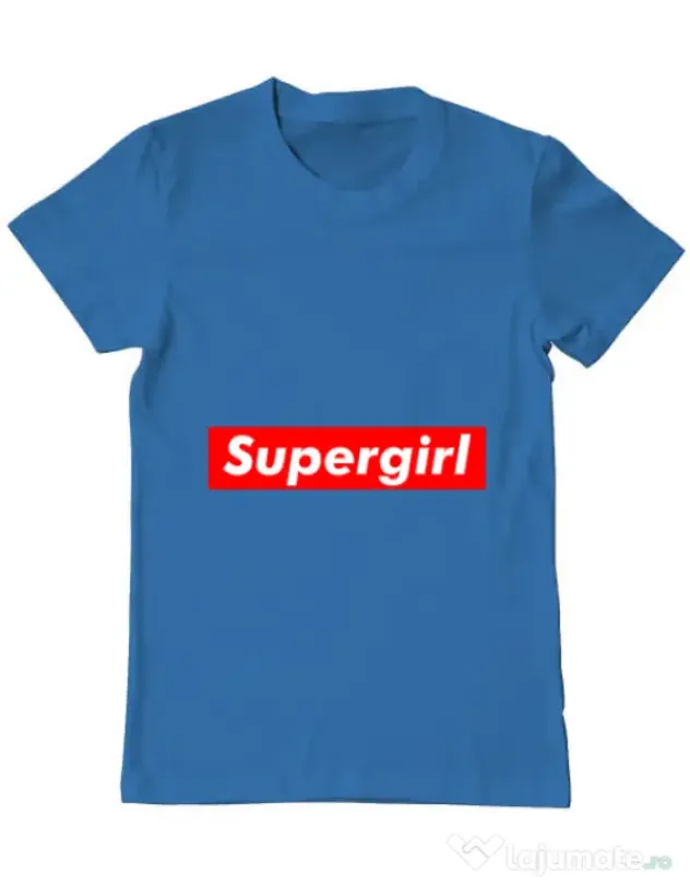 Tricou ADLER barbat Supergirl Albastru azuriu