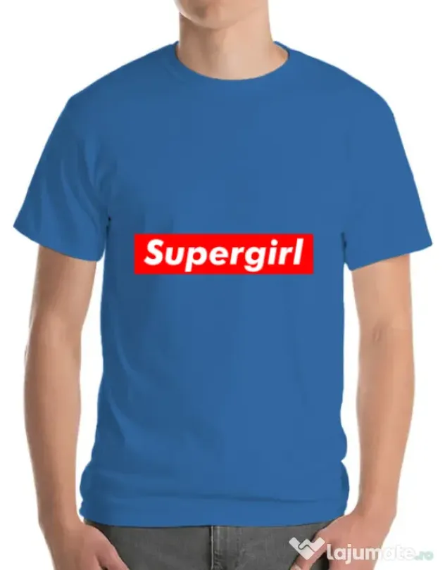 Tricou ADLER barbat Supergirl Albastru azuriu