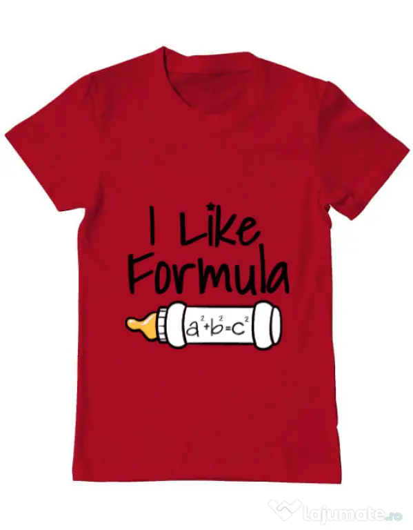 Tricou ADLER barbat I like formula Rosu