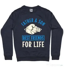Bluza ADLER barbat Father and son Denim inchis