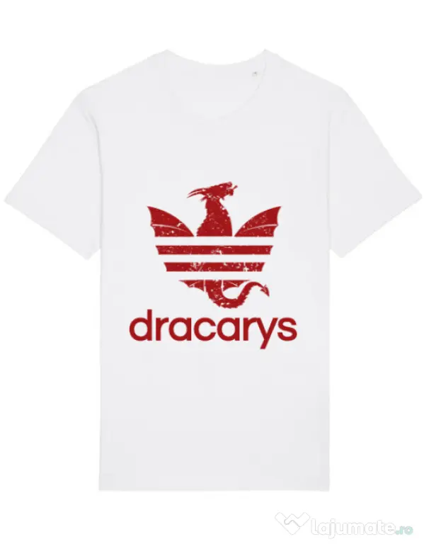 Tricou STANLEY STELLA barbat Dracarys Alb