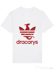 Tricou STANLEY STELLA barbat Dracarys Alb