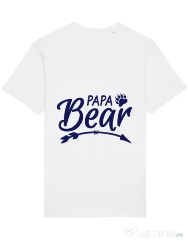 Tricou STANLEY STELLA barbat Papa bear Alb