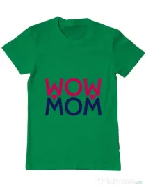Tricou ADLER barbat Wow mom Verde mediu