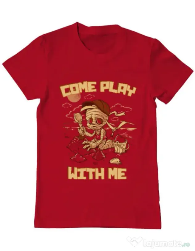 Tricou ADLER barbat Come play with me Rosu