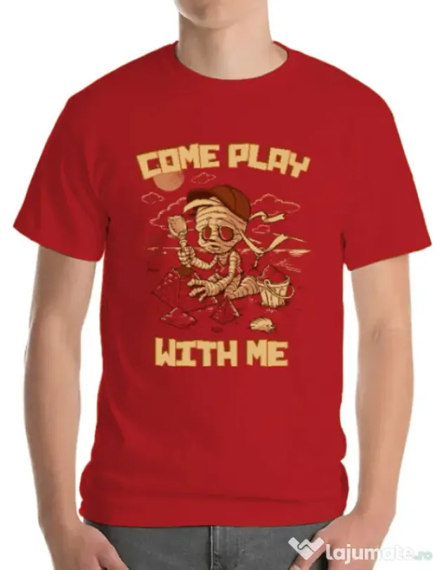Tricou ADLER barbat Come play with me Rosu