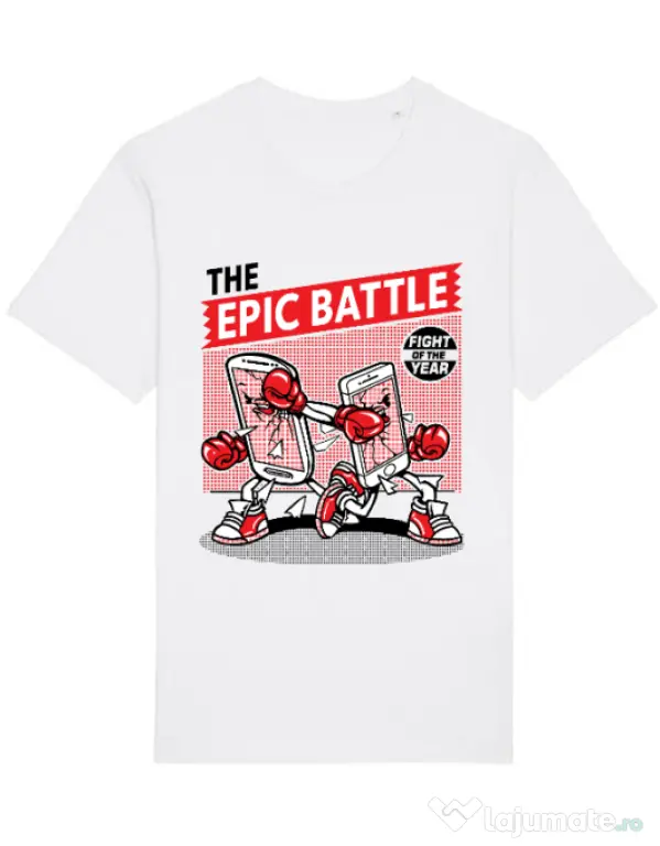Tricou STANLEY STELLA barbat Epic battle Alb