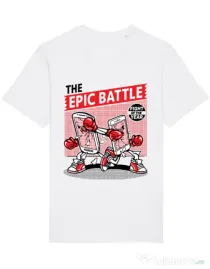 Tricou STANLEY STELLA barbat Epic battle Alb