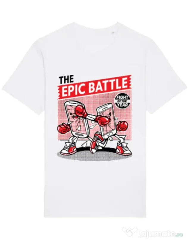 Tricou STANLEY STELLA barbat Epic battle Alb
