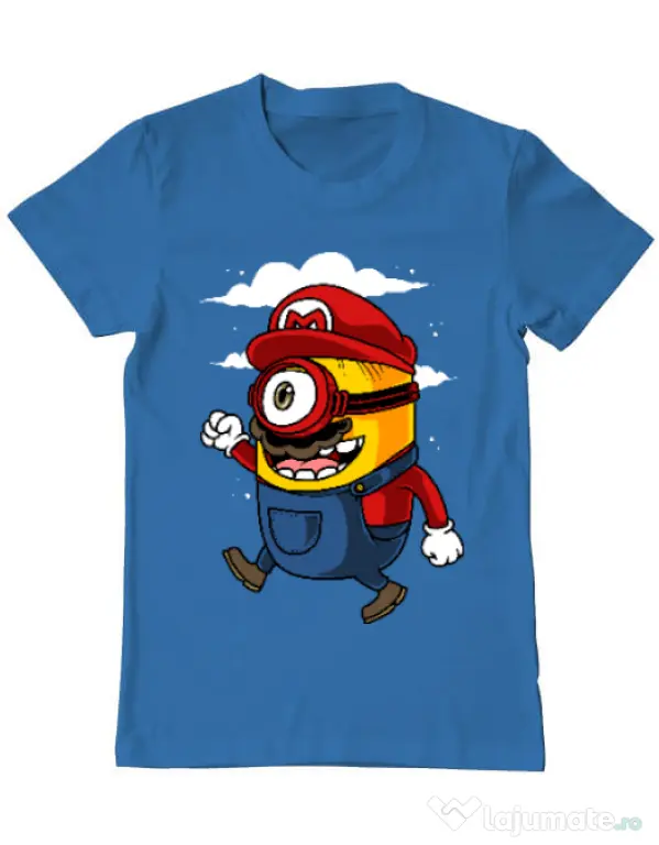 Tricou ADLER barbat Mario minion Albastru azuriu
