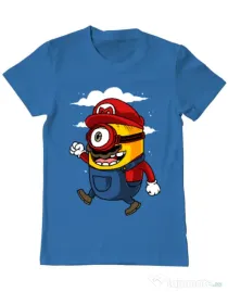 Tricou ADLER barbat Mario minion Albastru azuriu