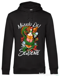 Hoodie barbat cu gluga Mirada Del Serpiente Negru